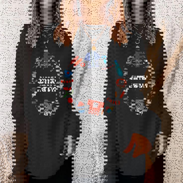 夏まつり かき氷 金魚 うちわ はっぴ りんごあめ 提灯 風鈴 ヨーヨー スウェットシャツ 彼女への贈り物