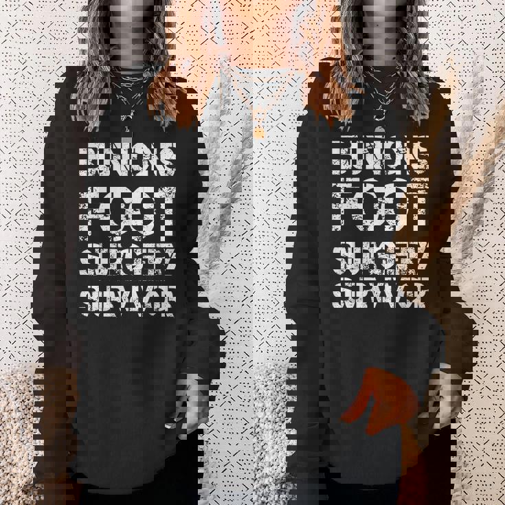 外反母趾足手術サバイバー スウェットシャツ 彼女への贈り物