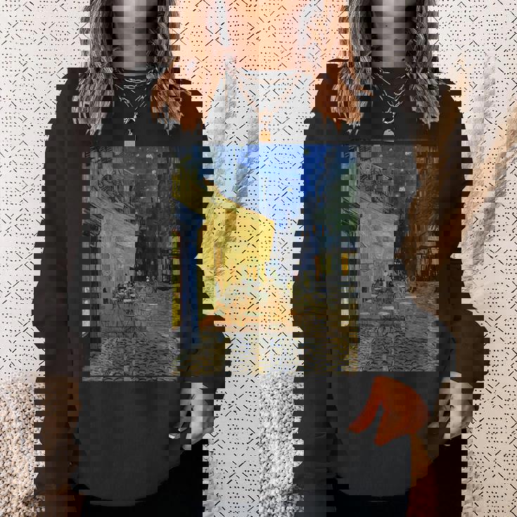 夜のカフェテラス ゴッホ 名画 レトロ スウェットシャツ 彼女への贈り物