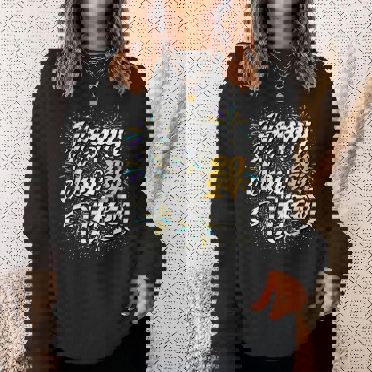 大晦日パーティー用品 2024 ハッピーニューイヤー花火 スウェットシャツ 彼女への贈り物