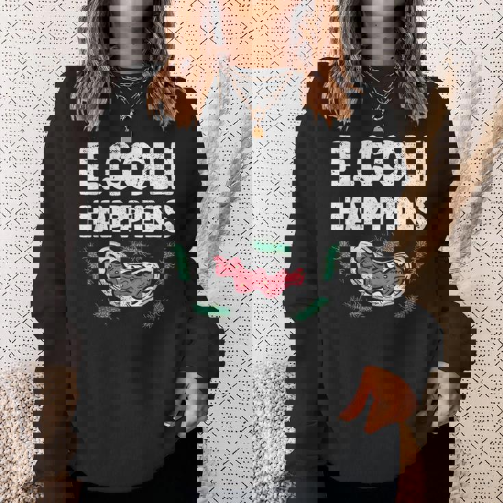 大腸菌で起こる細菌微生物学細菌学 スウェットシャツ 彼女への贈り物