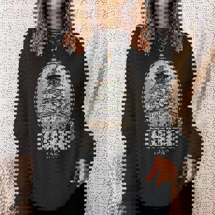 大阪城 日本 お土産 日本の漢字 スウェットシャツ 彼女への贈り物