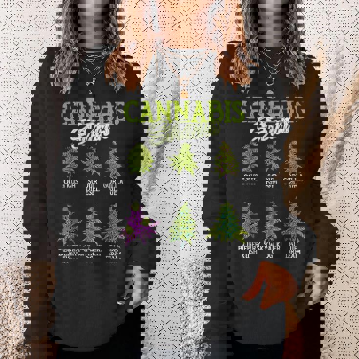 大麻株 雑草 大麻 マリファナ スウェットシャツ 彼女への贈り物