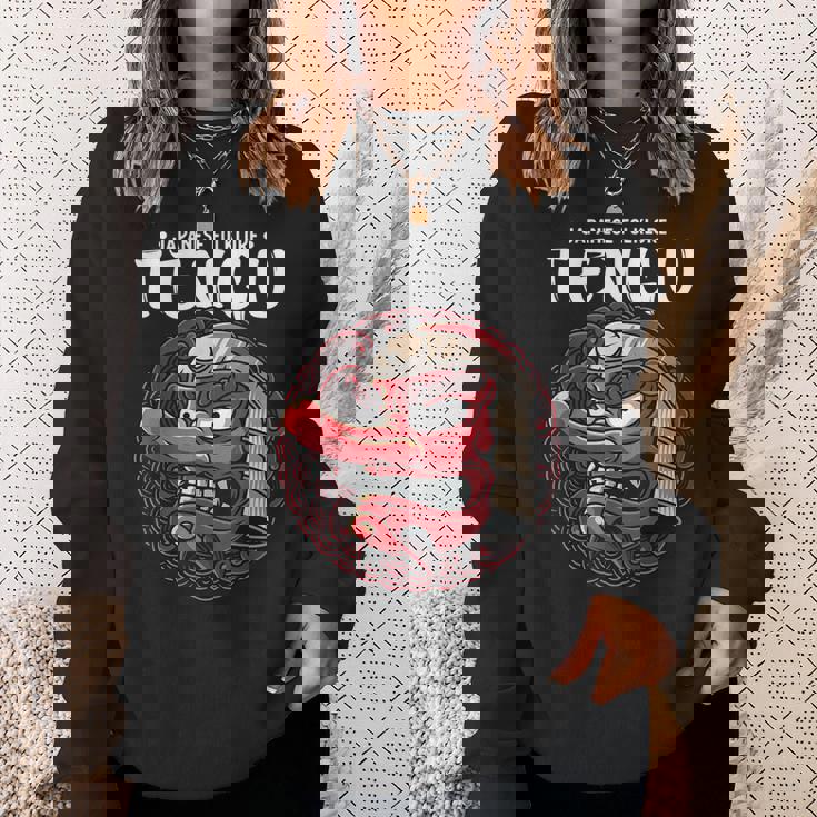 天狗 日本の民俗神アート蛇男 スウェットシャツ 彼女への贈り物