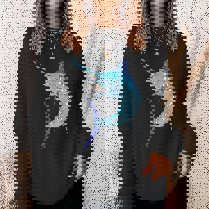 太刀魚 スポーツ フィッシング カジキ カジキ ビルフィッシュ ホビー スウェットシャツ 彼女への贈り物