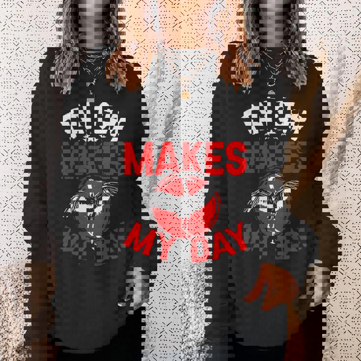 太極拳は私の日をつくる 太極拳 スウェットシャツ 彼女への贈り物