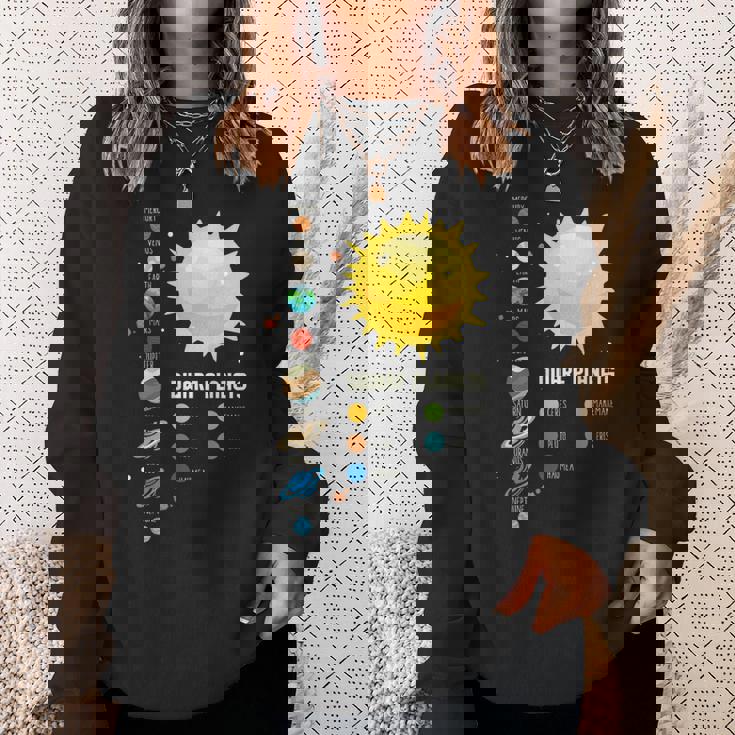 太陽系 I 宇宙 I 矮小惑星 I 惑星 スウェットシャツ 彼女への贈り物