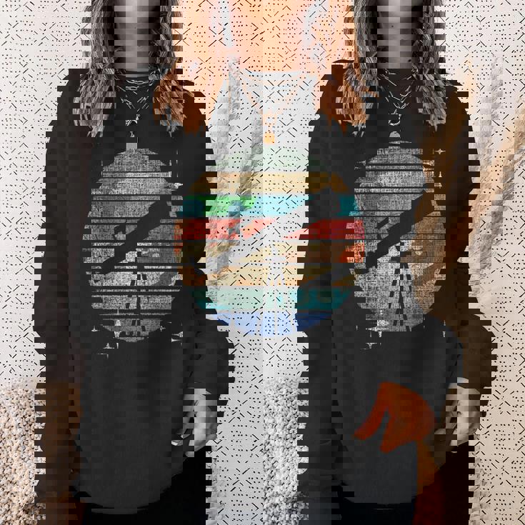 太陽系惑星 望遠鏡 天文学 科学ファン スウェットシャツ 彼女への贈り物