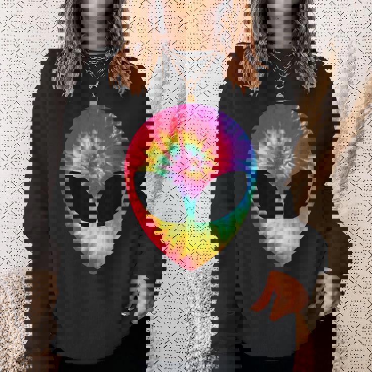 宇宙人 エイリアン Ufo ヒッピー タイダイ スウェットシャツ 彼女への贈り物