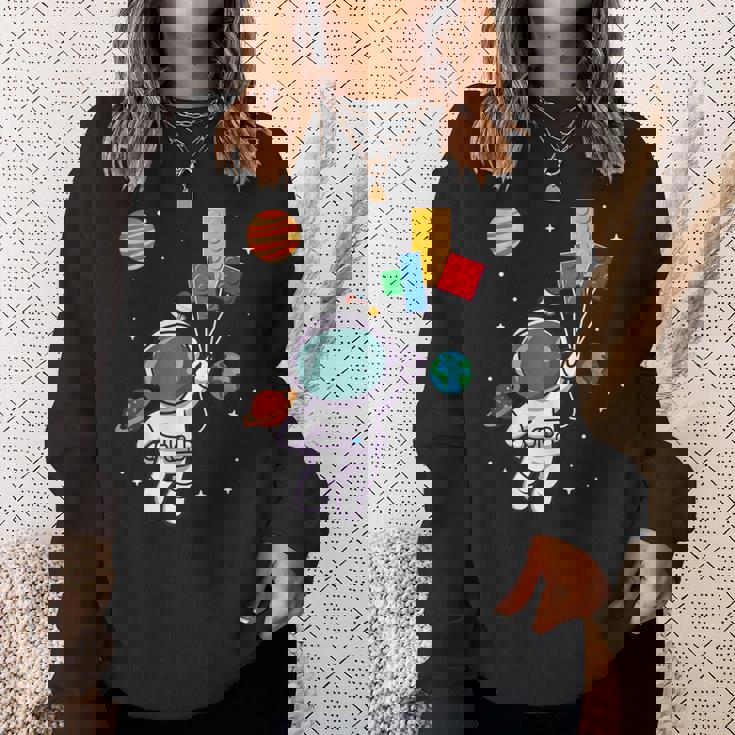 宇宙飛行士とレゴバルーンの冒険 スウェットシャツ 彼女への贈り物