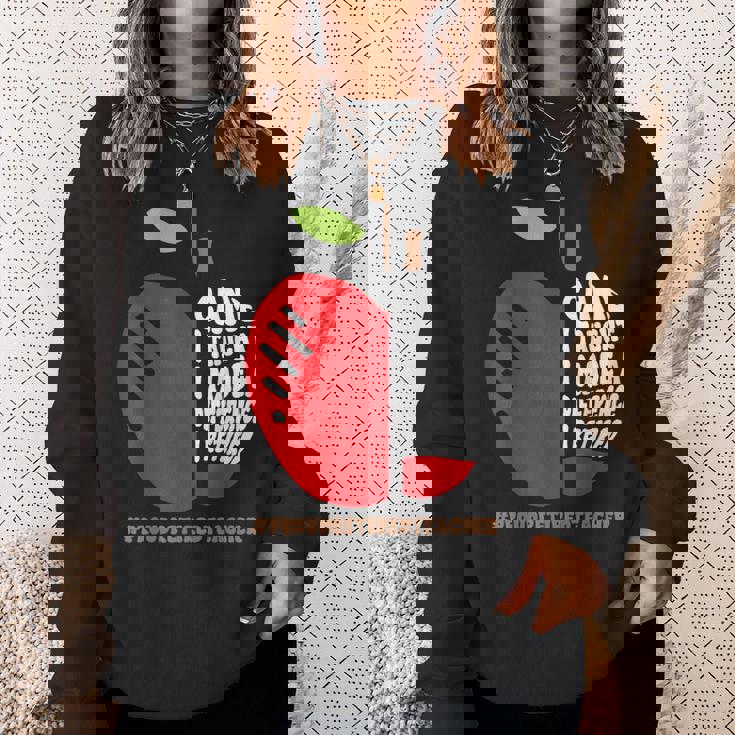 定年退職 教師人生 私は来た 教えられた 愛された 可笑しな定年退職 スウェットシャツ 彼女への贈り物