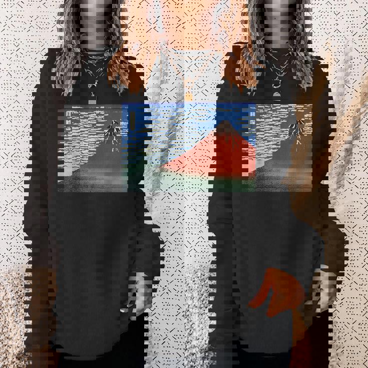 富士 晴天の山 葛飾北斎 スウェットシャツ 彼女への贈り物