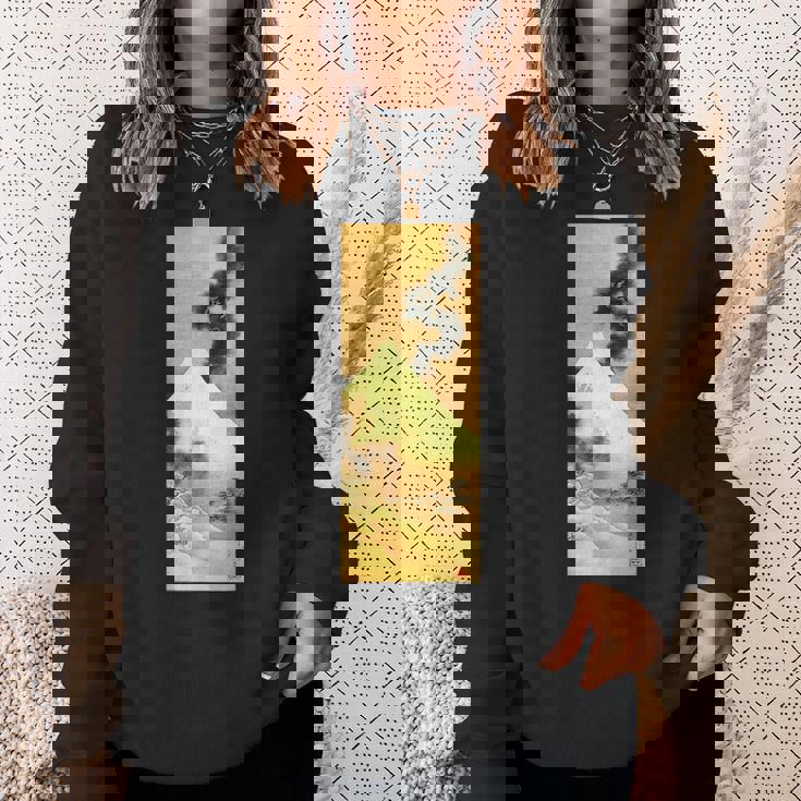 富士山から逃げる煙の龍 葛飾北斎 スウェットシャツ 彼女への贈り物