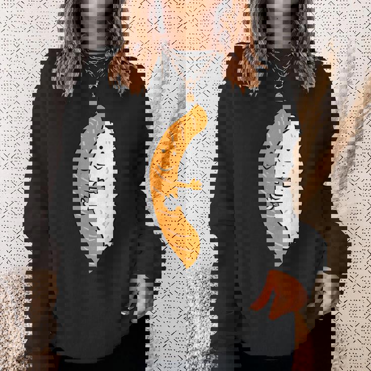 寿司ハギング サーモン キュート 和寿司 スウェットシャツ 彼女への贈り物