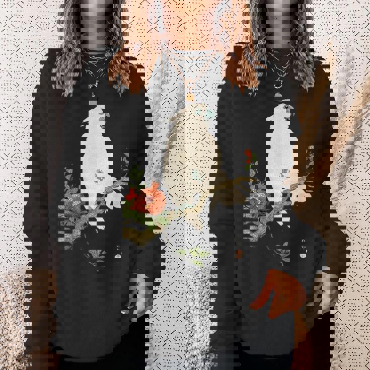 小原 古邨1877年－1945年 、【オウムにザクロ】、日本文化 日本画 スウェットシャツ 彼女への贈り物