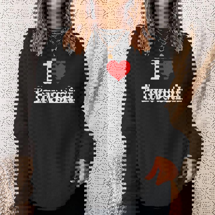 川崎市 I Heart Kawasaki I Love Kawasaki スウェットシャツ 彼女への贈り物