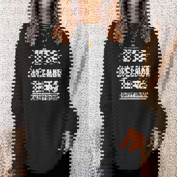 巨大サンショウウオのこと 理解できないアニナル愛好家 スウェットシャツ 彼女への贈り物