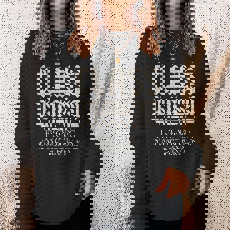 年末の先生は夏休みのエネルギーを与えています スウェットシャツ 彼女への贈り物