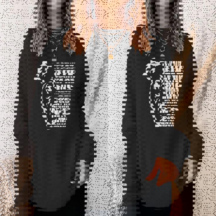 彼らが魂を持っていると信じないなら、ピットブル愛好家ピットブル スウェットシャツ 彼女への贈り物