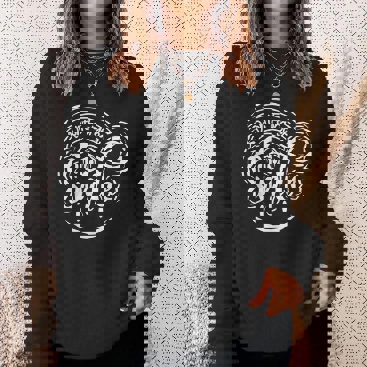 微笑むことを忘れないでください スウェットシャツ 彼女への贈り物