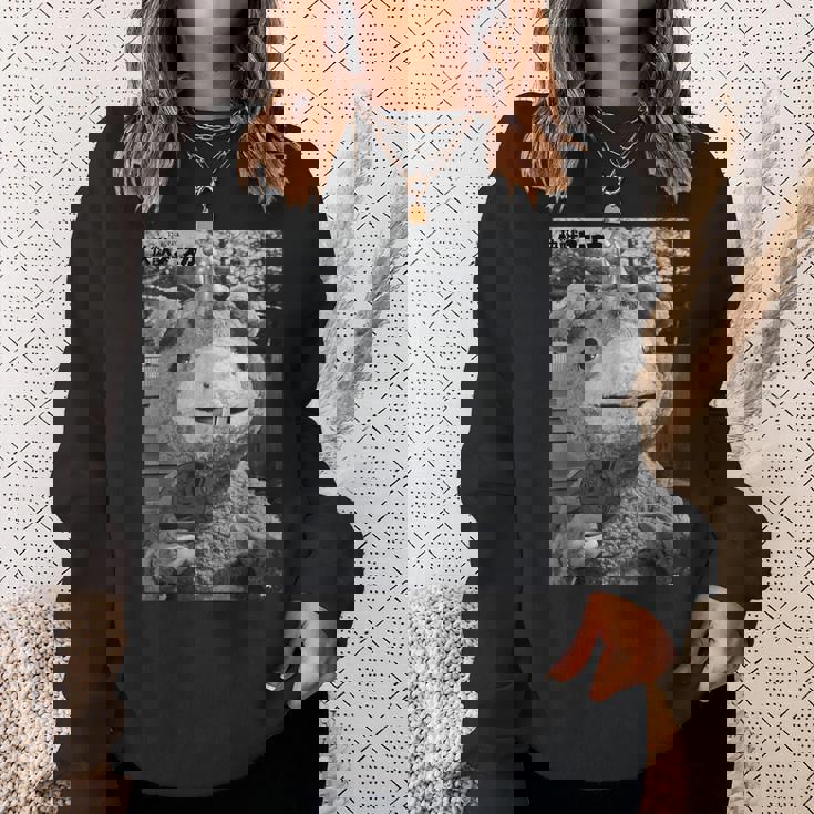 快獣ブースカシリーズ リアルスチール モノクロ スウェットシャツ 彼女への贈り物