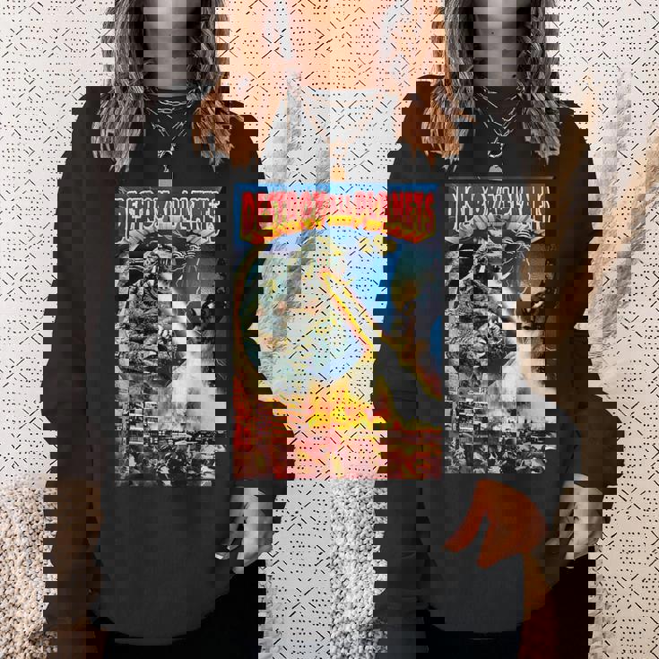 怪獣全惑星怪獣を破壊 スウェットシャツ 彼女への贈り物