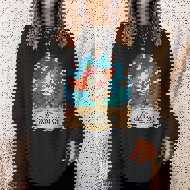 愉快なピエロ ジャグリングボール ジャグラー プロ仕様 ジャグラー スウェットシャツ 彼女への贈り物