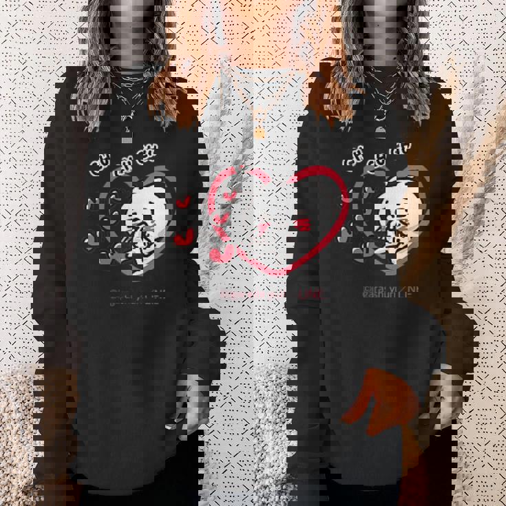 愛しすぎて大好きすぎる。 ペアデザイン にゃんこ スウェットシャツ 彼女への贈り物