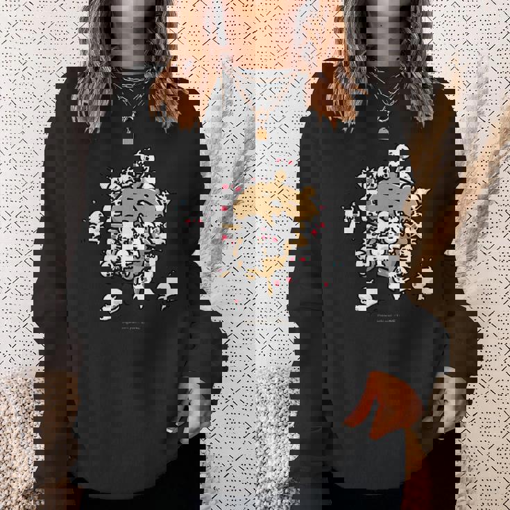 愛しすぎて大好きすぎる。にゃんこいっぱい スウェットシャツ 彼女への贈り物