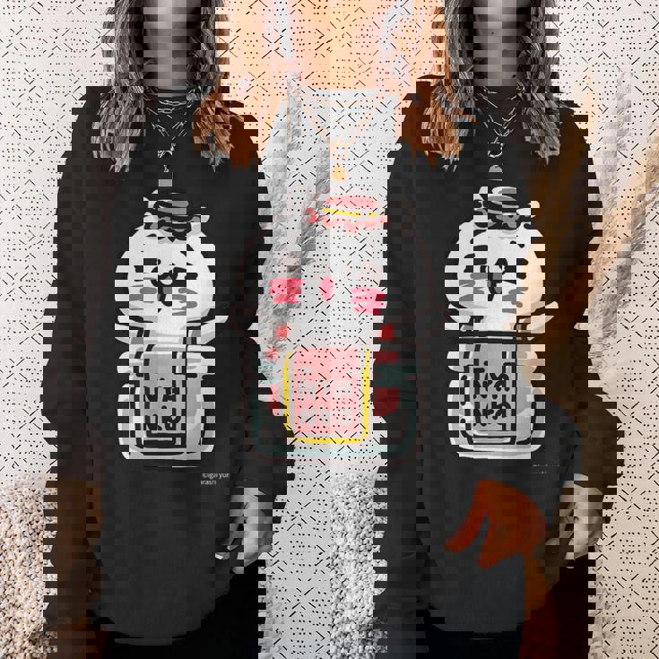 愛しすぎて大好きすぎる。ペアデザインにゃんこジャム ダークカラー スウェットシャツ 彼女への贈り物