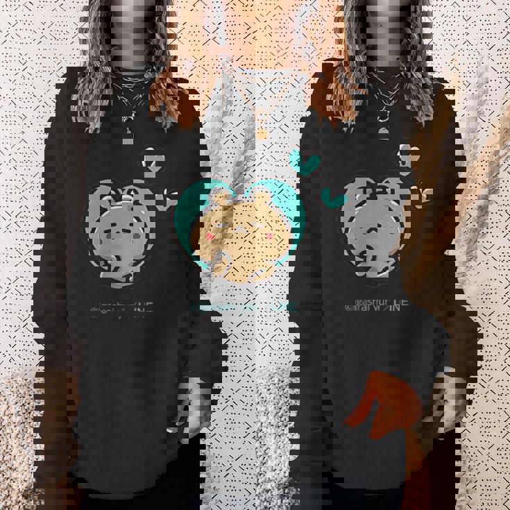 愛しすぎて大好きすぎる。ペアデザイン２くま スウェットシャツ 彼女への贈り物