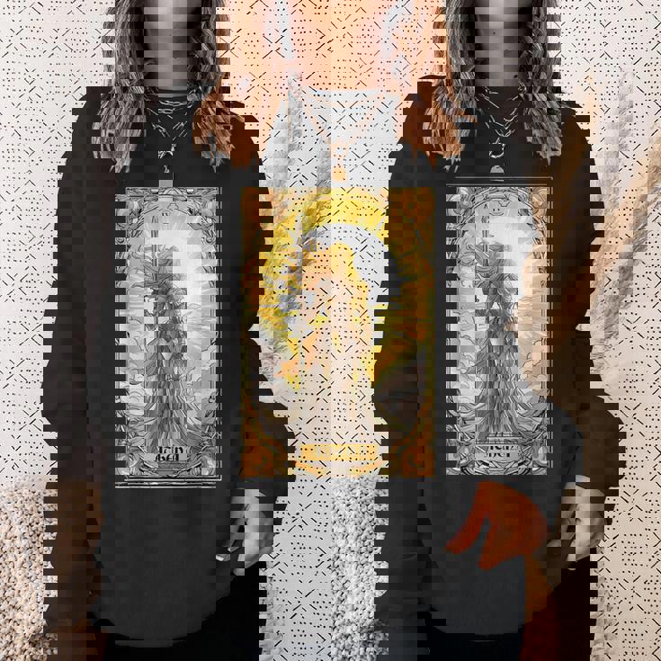 戦士の女神アテナ ギリシャ神話 タロットカード スウェットシャツ 彼女への贈り物