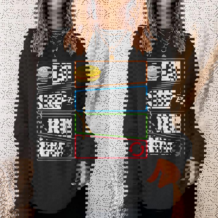 打楽器 ドラム 音楽 ドラマー ミュージシャン プレイヤー スウェットシャツ 彼女への贈り物