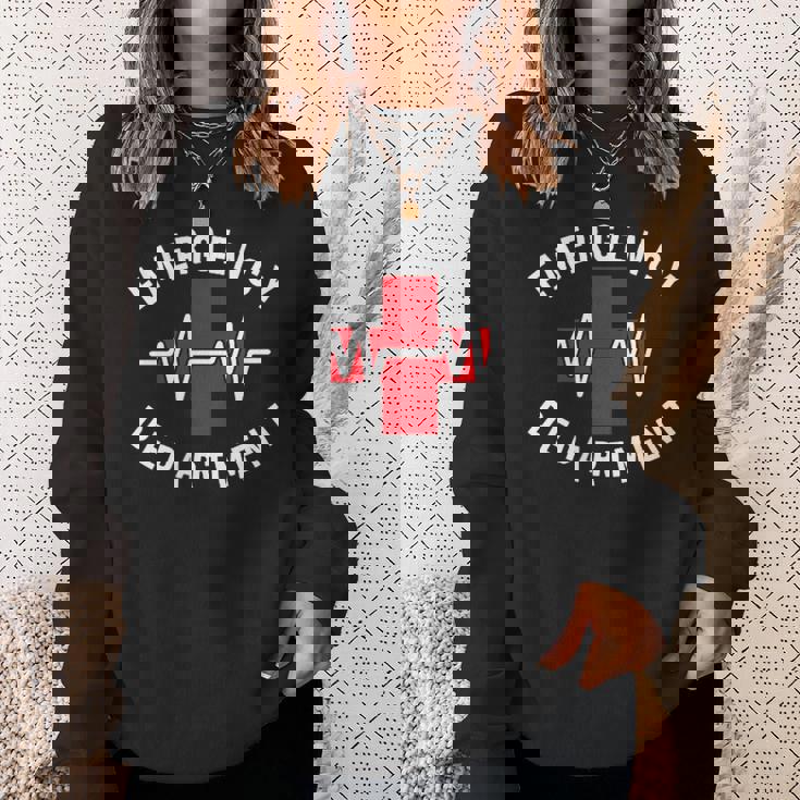 救急科 救急室 医療 スウェットシャツ 彼女への贈り物