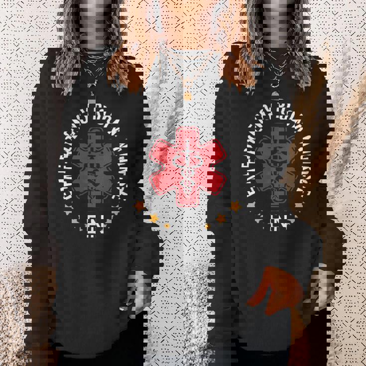 救急科 救急看護師 救急室 En ナース スウェットシャツ 彼女への贈り物