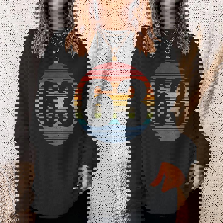 数字 63 1963 1958 63Rd 58Th Birthday ギフト スウェットシャツ 彼女への贈り物