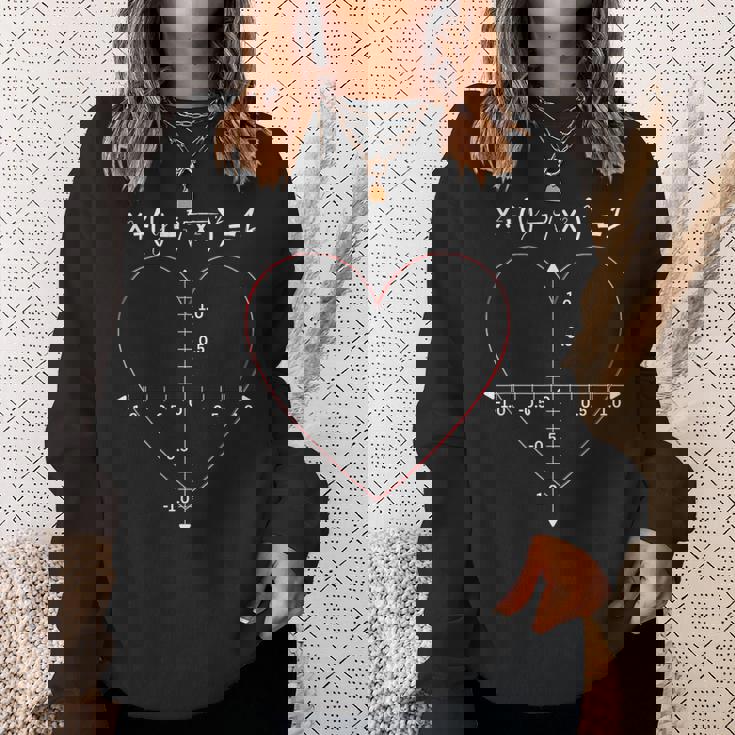 数学 ハート グラフ 方程式 愛 科学 オタク 数学 バレンタイン スウェットシャツ 彼女への贈り物