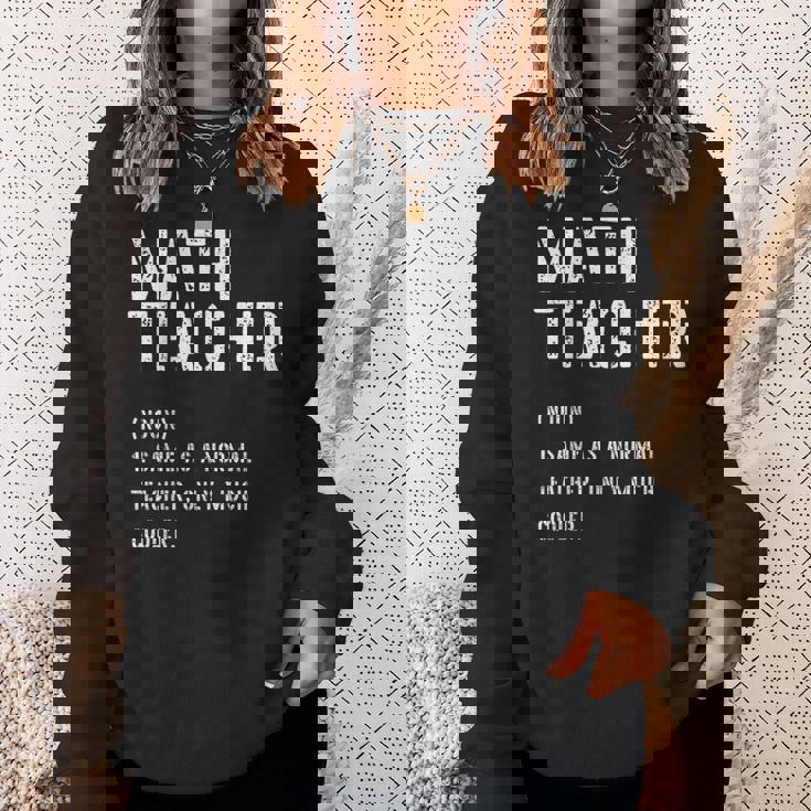 数学先生 定義シャツ 学校の初日 スウェットシャツ 彼女への贈り物