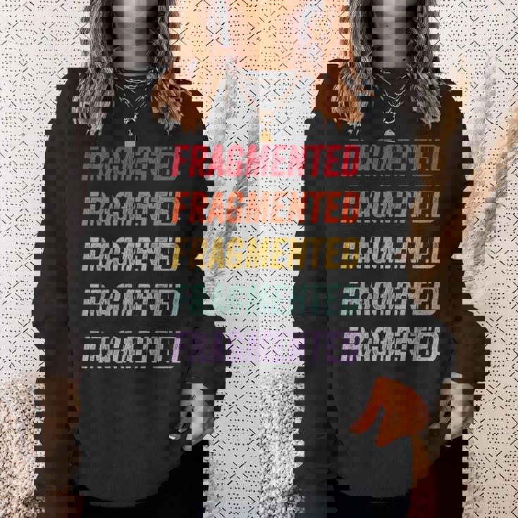 断片化 スウェットシャツ 彼女への贈り物