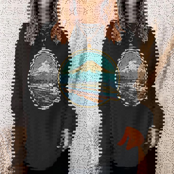 新幹線 富士山 日本土産 新幹線 スウェットシャツ 彼女への贈り物