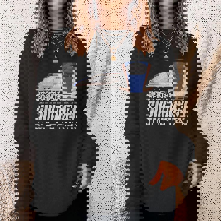 新幹線 新幹線 日本の漢字 日本 レール電車 ファン スウェットシャツ 彼女への贈り物