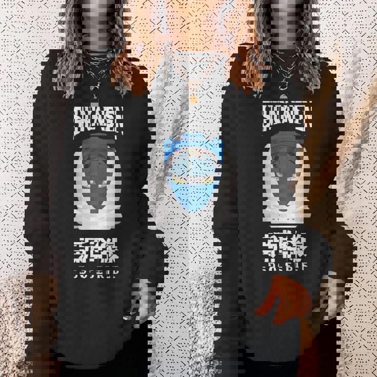 新幹線 新幹線 日本語漢字 500系 日本レール スウェットシャツ 彼女への贈り物