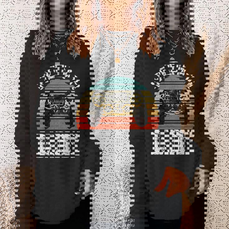 新米パパ 父の日 パパにレベルアップ スウェットシャツ 彼女への贈り物