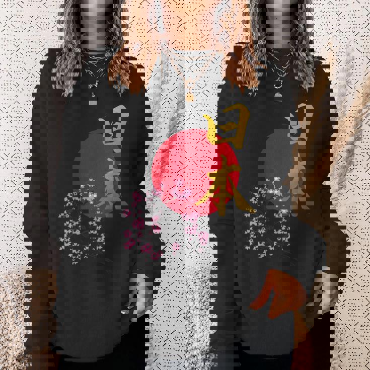 日本- 書道アート 伝統的なデザイン、ユニークなお土産 スウェットシャツ 彼女への贈り物