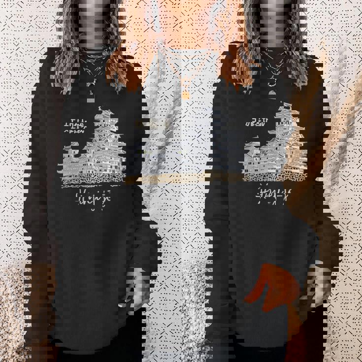 日本、姫路城、城、兵庫、手描き スウェットシャツ 彼女への贈り物