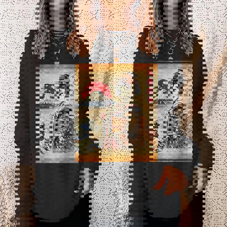 日本の伝統の優雅さ スウェットシャツ 彼女への贈り物