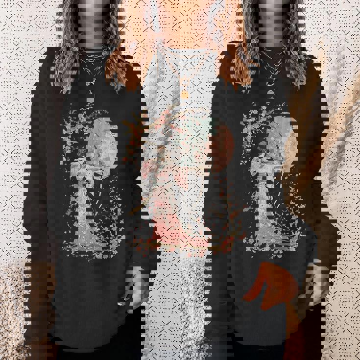 日本の伝統的な弓道アーチェリーアート桜のデザイン。 スウェットシャツ 彼女への贈り物