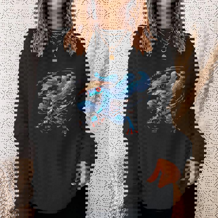 日本の侍カエルの戦士忍者ヴィンテージtシャツ メンズ スウェットシャツ 彼女への贈り物