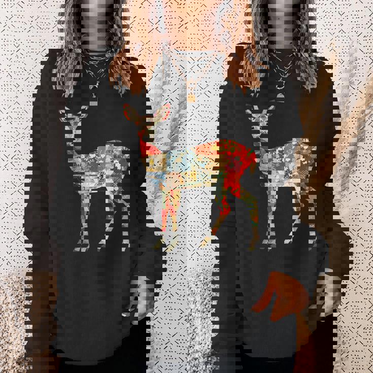 日本の折り紙 奈良鹿日本ファン向け 奈良鹿 スウェットシャツ 彼女への贈り物