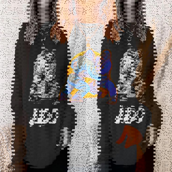 日本の柔道 ゴリラ柔道家 スウェットシャツ 彼女への贈り物